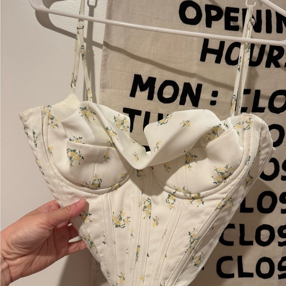 House of CB floral Corset Top